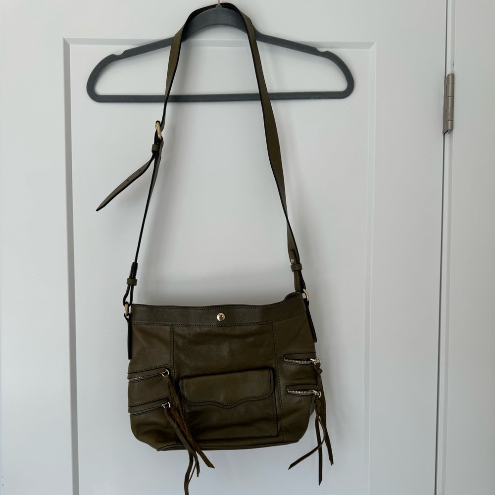 Rebecca Minkofd Olive shoulder bag